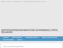Tablet Screenshot of existenzgruendung-nuernberg.de
